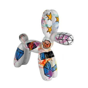 Juliarte Balloon Dog - White Diamond