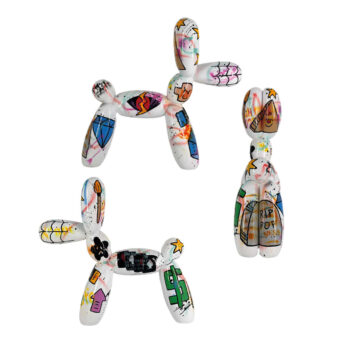 Juliarte Balloon Dog - White Diamond
