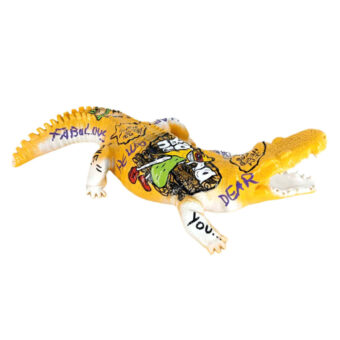 Juliarte Crocodile - Banana Rock Sculpture
