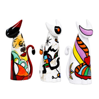 Juliarte 3 The Cat Pack - Artist Inspired Sculptures