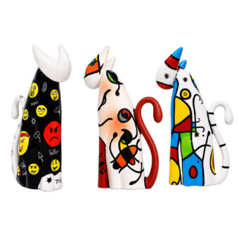 Juliarte 3 The Cat Pack - Art Mood Inspired Sculptures