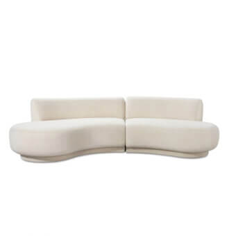 Interlude Home Nuage Sectional - Upholstered Plinth