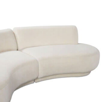Interlude Home Nuage Sectional - Upholstered Plinth