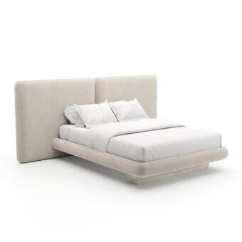 Caracole Overlap 2 Panel Ivory Bed