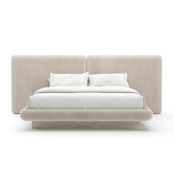 Caracole Overlap 2 Panel Ivory Bed