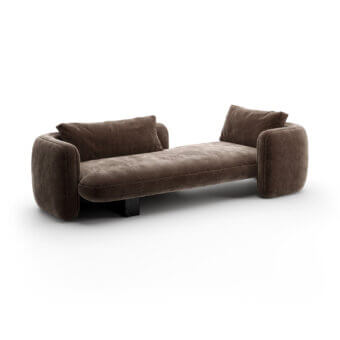 Caracole Overlap Bedroom Dark Taupe Chaise Lounge
