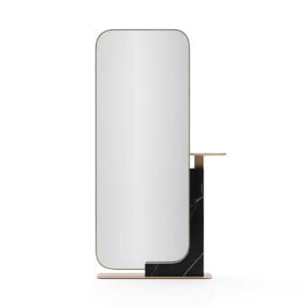 Caracole Overlap Dark Floor Mirror