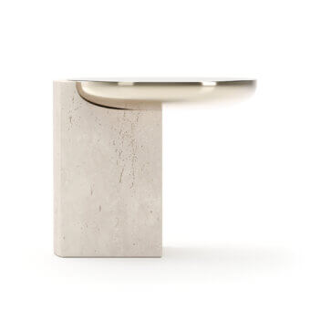 Caracole Overlap Light Round Side Table