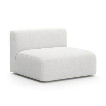 Caracole Rhythm Ivory Armless Lounge Chair