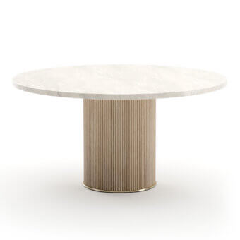 Caracole Rhythm Round Stone Dining Table
