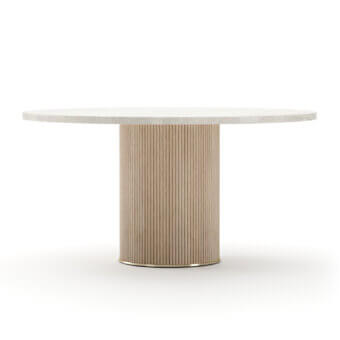 Caracole Rhythm Round Stone Dining Table