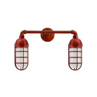 Barn Light Double Market Industrial Guard Wall Sconce