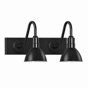 Barn Light Wilcox Gooseneck Double Vanity Light