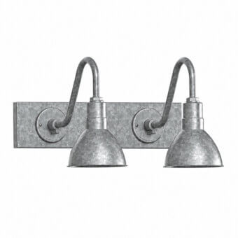 Barn Light Wilcox Gooseneck Double Vanity Light