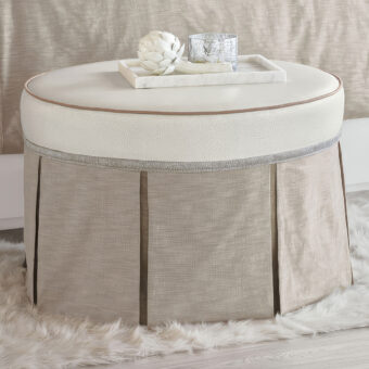 Eastern Accents Emmeline Pleated Skirt Ottoman
