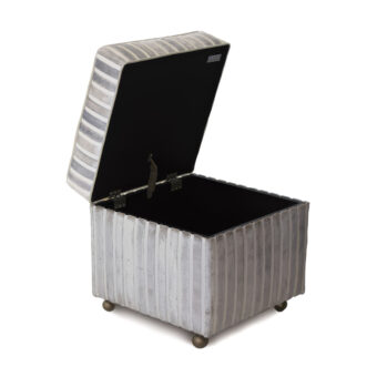 Eastern Accents Gaia Sterling Storage Ottoman