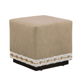 Eastern Accents Levi Faux Hide Ottoman