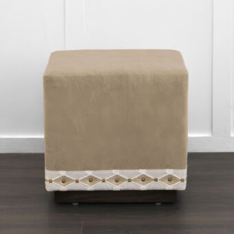 Eastern Accents Levi Faux Hide Ottoman