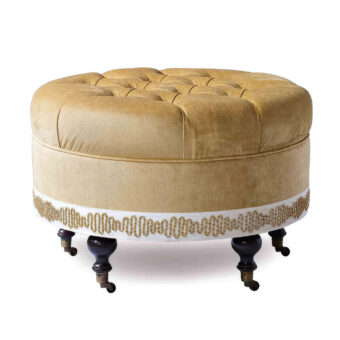 Eastern Accents Marceau Metallic Border Ottoman