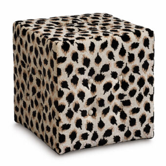Eastern Accents Ocelot Cube Ottoman
