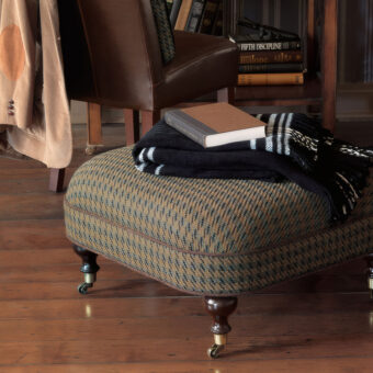 Eastern Accents Powell Houndstooth Ottoman