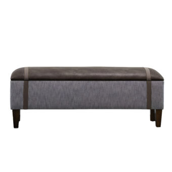 Eastern Accents River Faux Leather Storage Bench