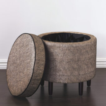 Eastern Accents Roxanne Shoe Storage Ottoman