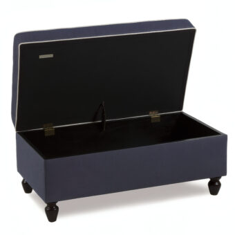 Eastern Accents Strauss Denim Storage Ottoman