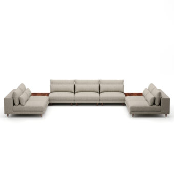 Stellar Works Atelier Leg Sectional Configuration 3