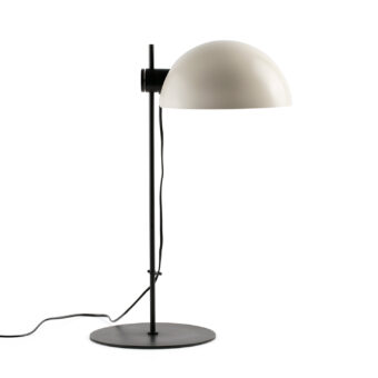 Lamp by Faro Barcelona in steel, featuring a matte black and light beige finish with hemispherical shade