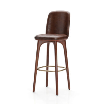 Stellar Works Utility Bar Stool With Backrest