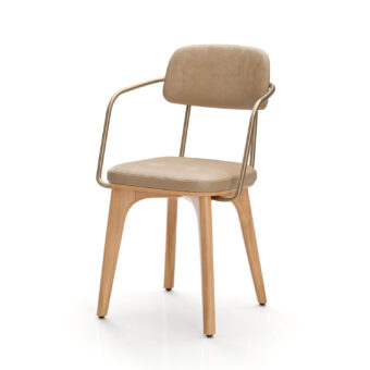 Stellar Works Utility Half Back Armchair