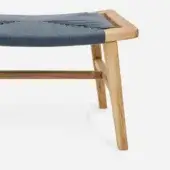 MasayaCo Cord Combination Charcoal (Natural Teak Frame) – Masaya Bench