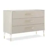 Caracole I Love It! Matte Pearl Wood Veneer + Whisper of Gold Metal Inserts