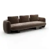 Overlap Dark Taupe Sofa