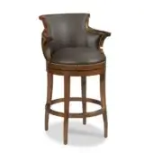 Woodbridge Furniture As Shown in Picture Cocoa Leather Upholstery + Hardwood Solids Bordeaux Structure + Brass Details