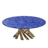 Pierre Mason Volute Coffee Table Lapis Lazuli