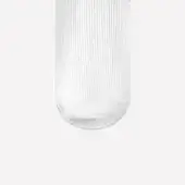 Barn Light Glass Ribbed Glass - Fire Chief