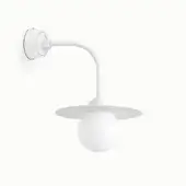 Barn Light As Shown in Picture G12 Matte White Gooseneck Arm