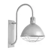 Barn Light As Shown in Picture G19 Galvanized Gooseneck Arm with Wire Cage