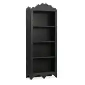 Woodbridge Furniture As Shown in Picture Solid Oak Structure with Sistress Finish in Worn Black