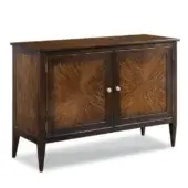 Woodbridge Furniture As Shown in Picture Hardwood Solids & Mozambique Veneer Structure in Tribeca Finish + Polished Nickel Knobs
