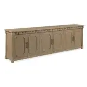 Woodbridge Furniture As Shown in Picture Hardwood Solids & Oak Veneer Structure in Vintage Finish + Brass Handles