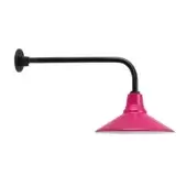 Barn Light As Shown in Picture G8 Back Gooseneck Arm with Magenta Shade