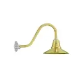 Barn Light As Shown in Picture G15 Natural Raw Brass Gooseneck Arm