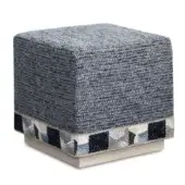 Eastern Accents As Shown in Picture Bioko Ocean Woven Upholstery with Decorative Edge + Base in Chalk Finish