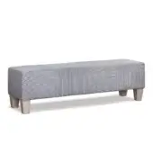 Eastern Accents As Shown in Picture Osiris Lake Fabric + Hand-Stained Wooden Legs in Natural Finish