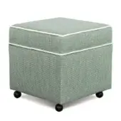 Eastern Accents As Shown in Picture Bula Pistachio Fabric + Espresso Solid Wooden Storage + Matte Brass Casters