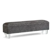 Eastern Accents As Shown in Picture Badia Emerald Fabric + Acrylic Lucite Legs