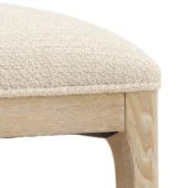 Dovetail Kaelin Counter Stool Cienega Oatmeal Polyester Blend Fabric / Light Natural Ash Wood